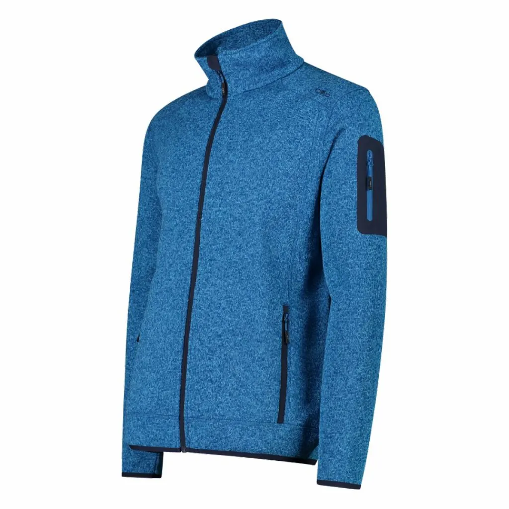 Herren schweres Fleecejacke Knit-Tech Meliert>CMP Hot