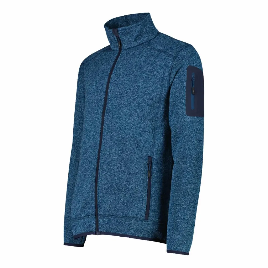 Herren schweres Fleecejacke Knit-Tech Meliert>CMP Hot