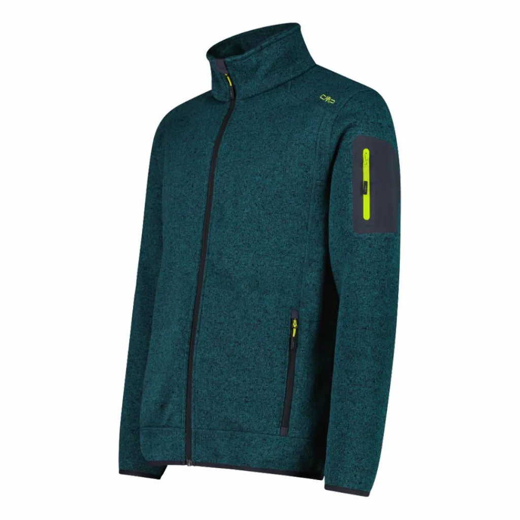 Herren schweres Fleecejacke Knit-Tech Meliert>CMP Hot