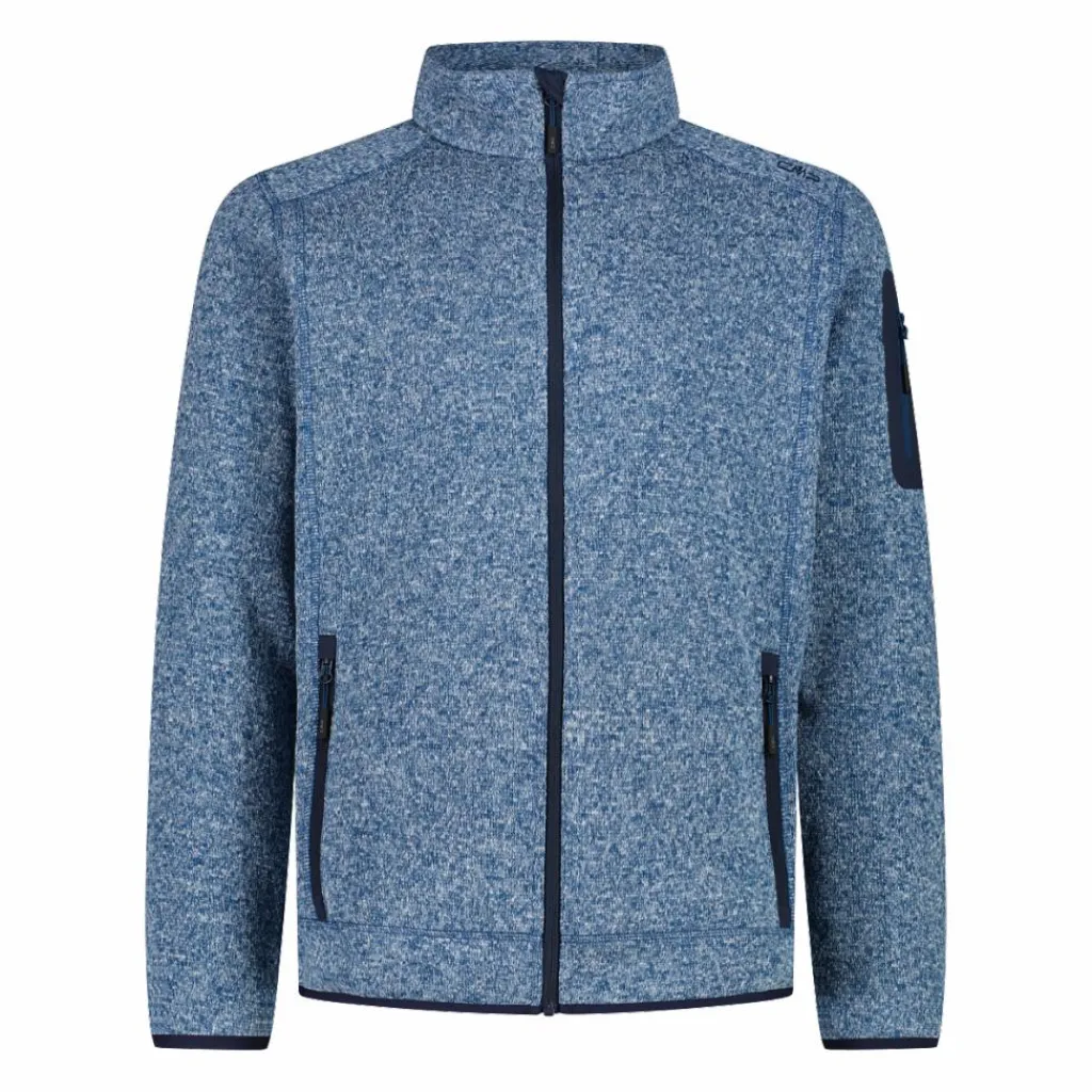 Herren schweres Fleecejacke Knit-Tech Meliert>CMP Hot