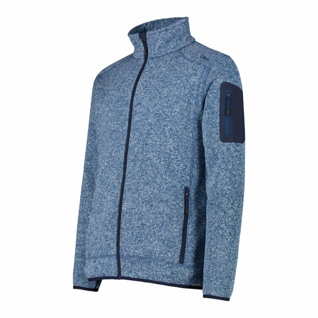 Herren schweres Fleecejacke Knit-Tech Meliert>CMP Hot