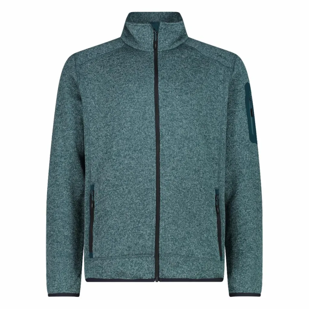 Herren schweres Fleecejacke Knit-Tech Meliert>CMP Hot