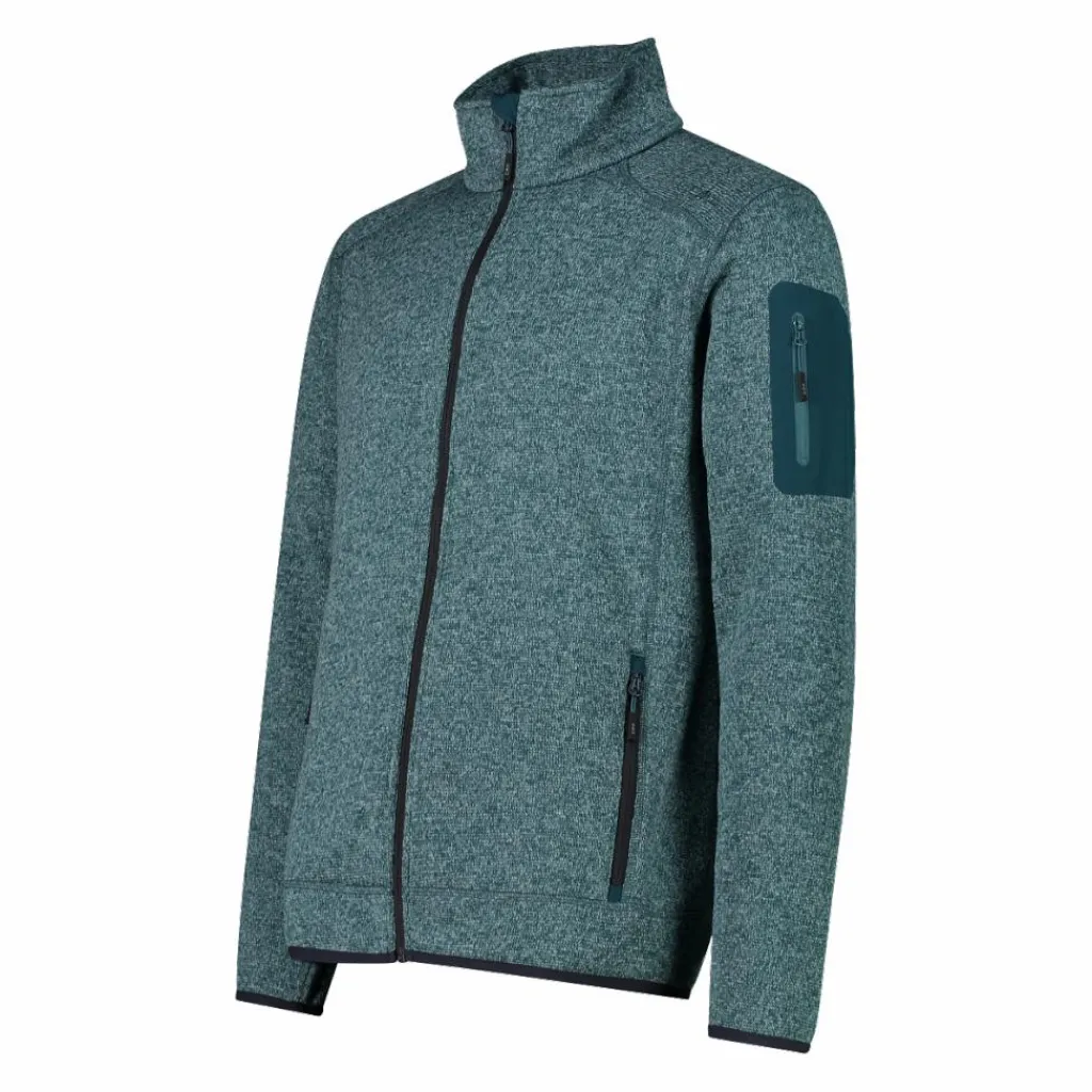 Herren schweres Fleecejacke Knit-Tech Meliert>CMP Hot