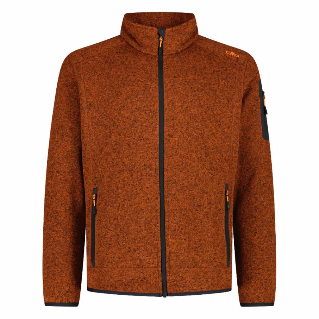 Herren schweres Fleecejacke Knit-Tech Meliert>CMP Hot