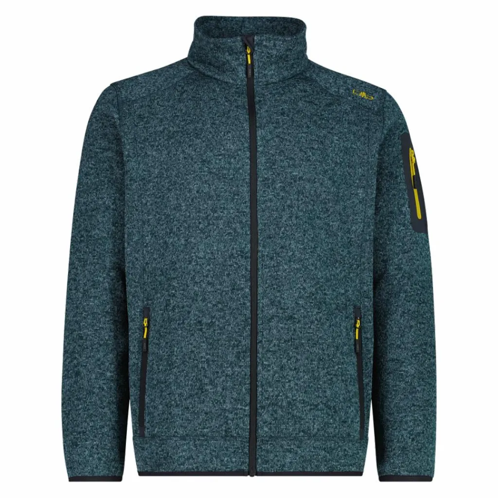 Herren schweres Fleecejacke Knit-Tech Meliert>CMP Hot