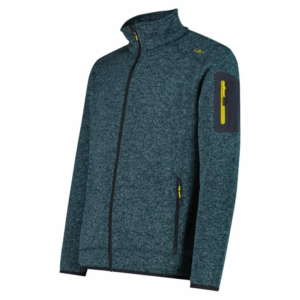 Herren schweres Fleecejacke Knit-Tech Meliert>CMP Hot