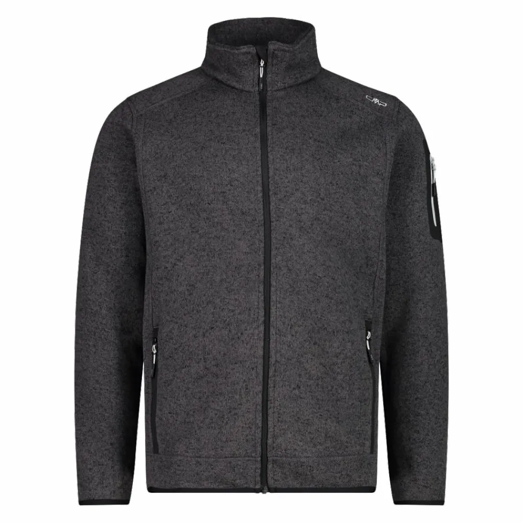 Herren schweres Fleecejacke Knit-Tech Meliert>CMP Hot