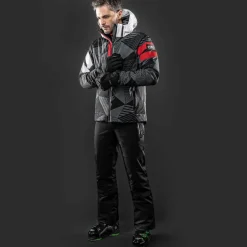 Herren stretch Skihose einfarbig><noscript><img width=
