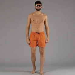 Herren-Badeshorts mit geometrischem Muster><noscript><img width=