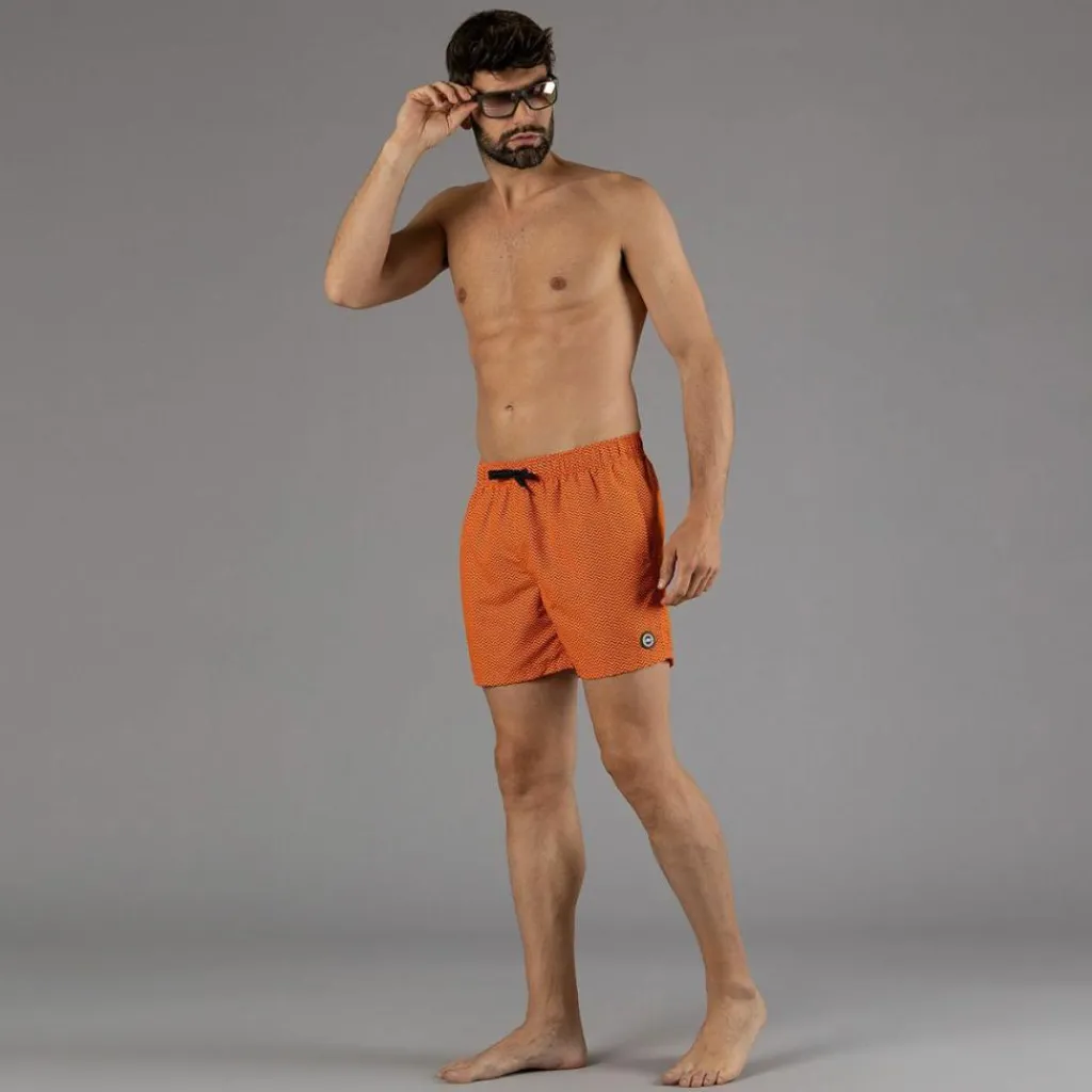 Herren-Badeshorts mit geometrischem Muster>CMP Hot