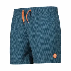 Herren-Badeshorts mit geometrischem Muster><noscript><img width=