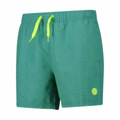 Herren-Badeshorts mit geometrischem Muster><noscript><img width=