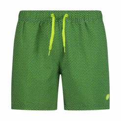 Herren-Badeshorts mit geometrischem Muster><noscript><img width=