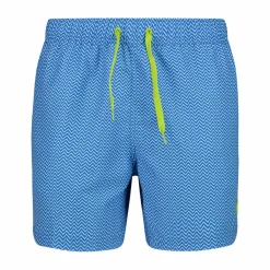 Herren-Badeshorts mit geometrischem Muster><noscript><img width=