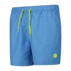Herren-Badeshorts mit geometrischem Muster><noscript><img width=