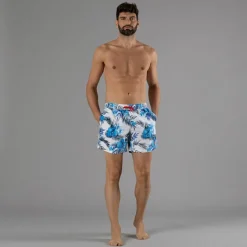 Herren-Boxer-Badeanzug mit tropische Fantasie><noscript><img width=
