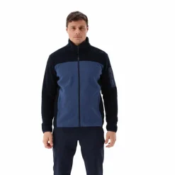 Herren-Fleece Jacquard-Knit-Tech mit Rautenmuster><noscript><img width=