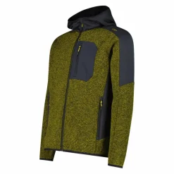 Herren-Fleecejacke mit Reißverschluss aus Knit Tech mit Kapuze><noscript><img width=