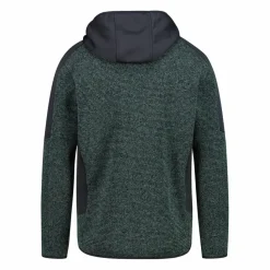 Herren-Fleecejacke mit Reißverschluss aus Knit Tech mit Kapuze><noscript><img width=