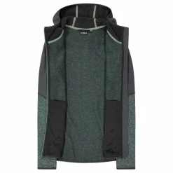 Herren-Fleecejacke mit Reißverschluss aus Knit Tech mit Kapuze><noscript><img width=