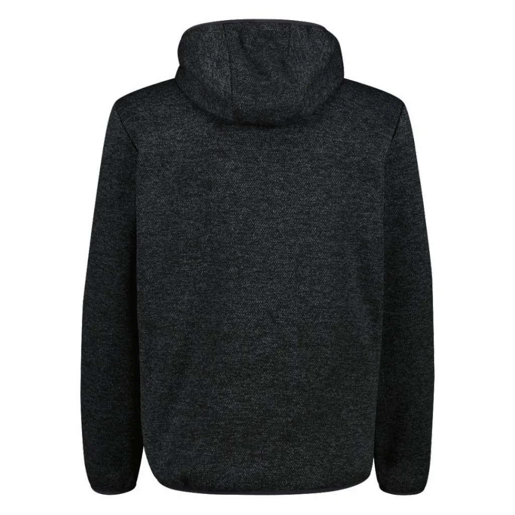 Herren-Hybrid-Fleecejacke aus Knit Tech Melange mit Kapuze>CMP Best