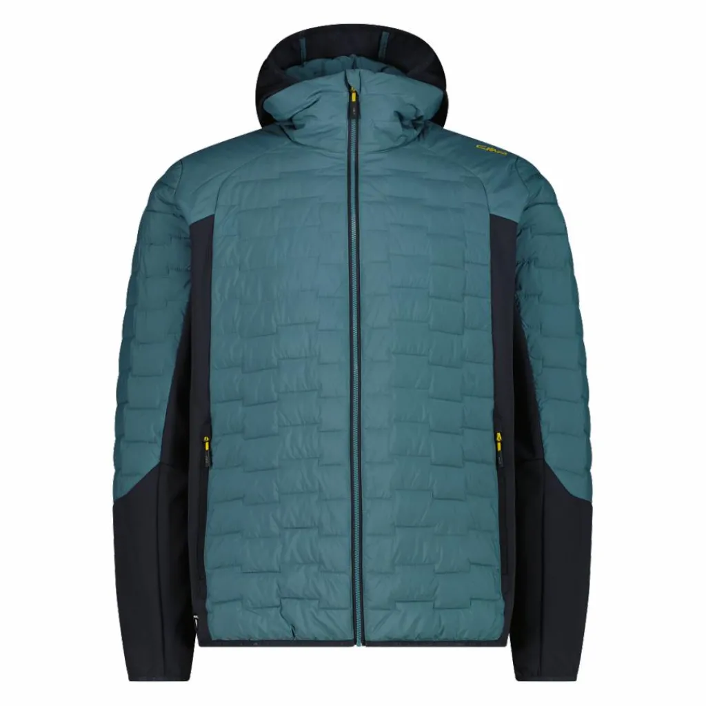 Herren-Hybridjacke Unlimitech wattiert mit PrimaLoft® Black ThermoPlume mit Kapuze>CMP Hot