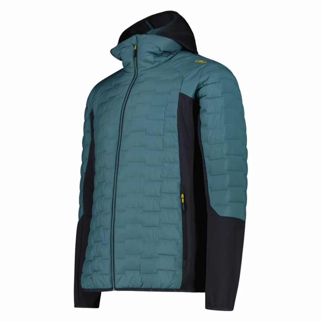 Herren-Hybridjacke Unlimitech wattiert mit PrimaLoft® Black ThermoPlume mit Kapuze>CMP Hot