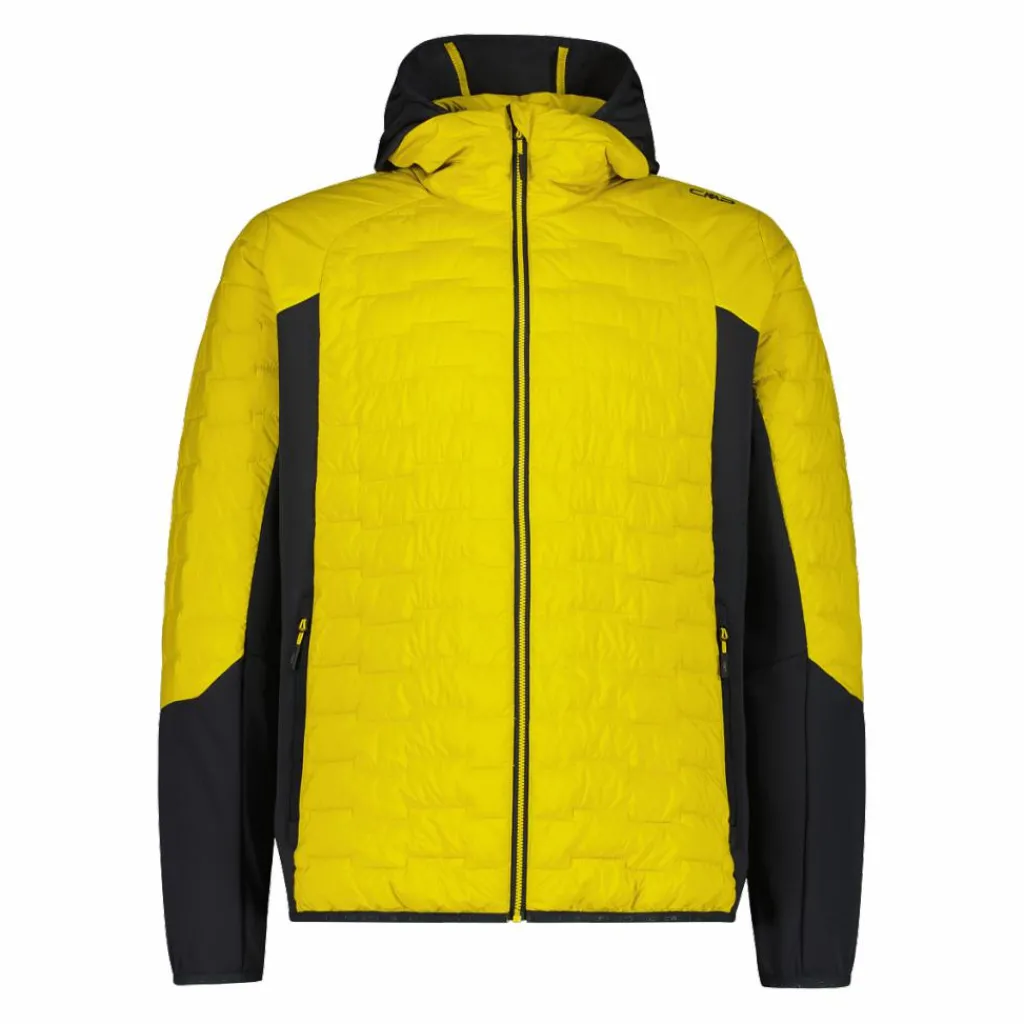 Herren-Hybridjacke Unlimitech wattiert mit PrimaLoft® Black ThermoPlume mit Kapuze>CMP Hot