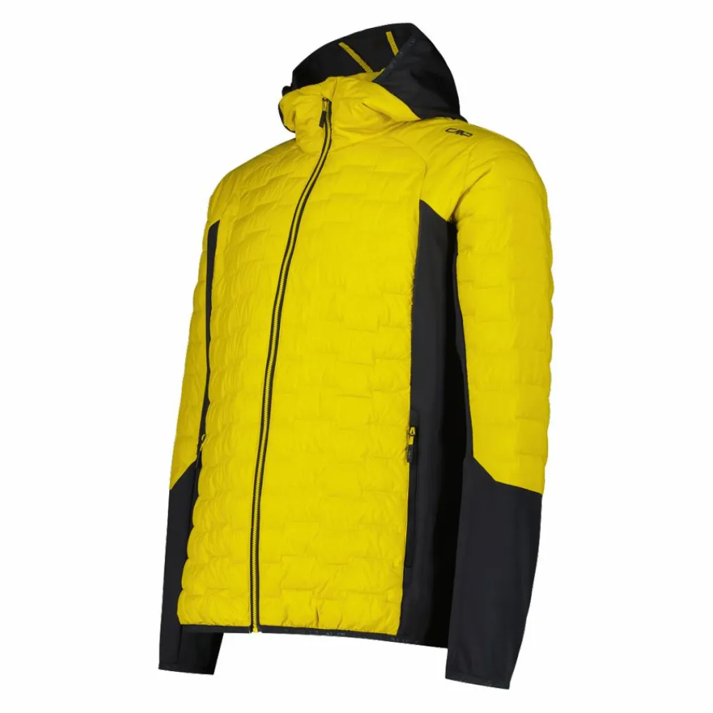 Herren-Hybridjacke Unlimitech wattiert mit PrimaLoft® Black ThermoPlume mit Kapuze>CMP Hot