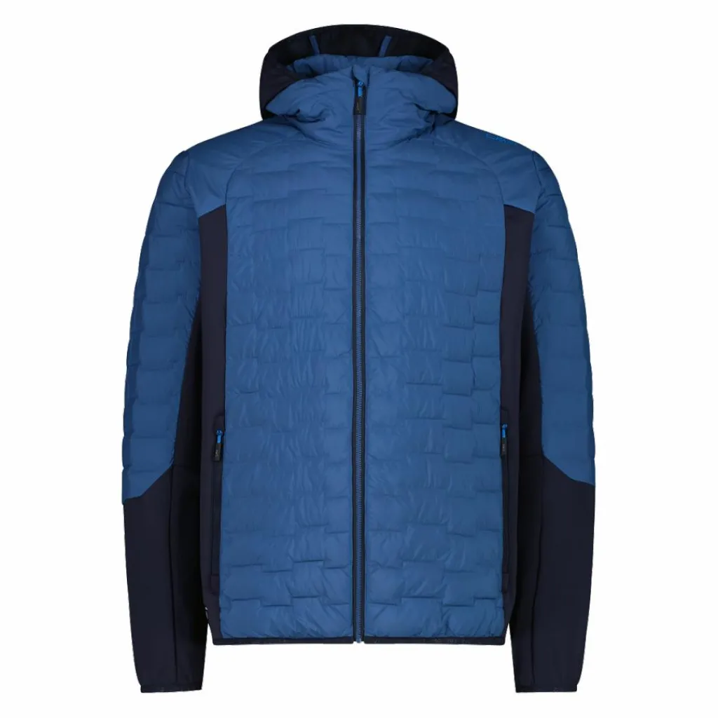Herren-Hybridjacke Unlimitech wattiert mit PrimaLoft® Black ThermoPlume mit Kapuze>CMP Hot