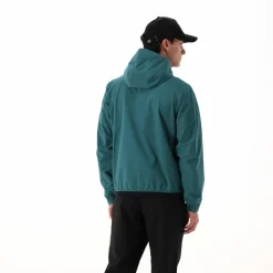 Herrenjacke mit fest angebrachter Kapuze><noscript><img width=