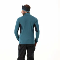 Herren-Merino-Fleecejacke Unlimitech mit Reißverschluss><noscript><img width=