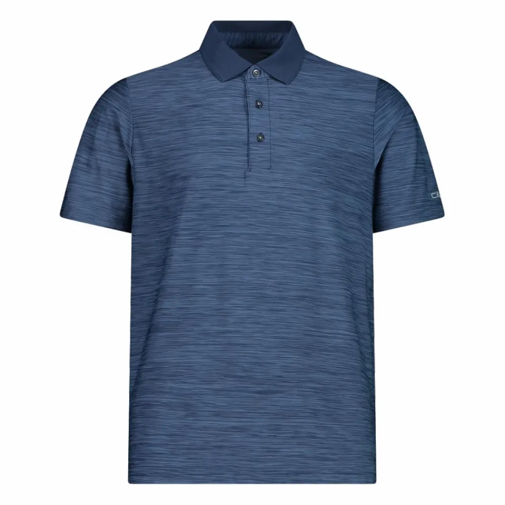 Herren-Poloshirt in Melange-Stretch-Jersey-Gewebe>CMP Best