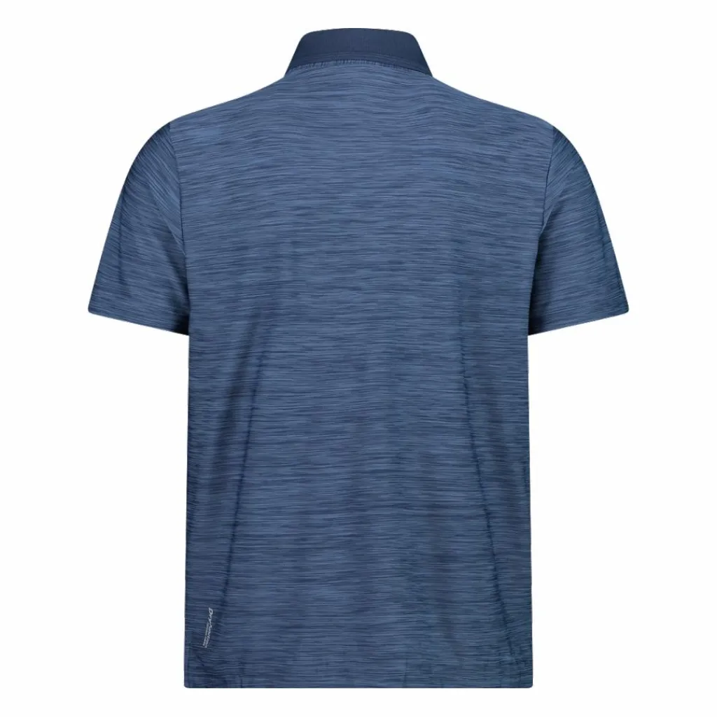Herren-Poloshirt in Melange-Stretch-Jersey-Gewebe>CMP Best