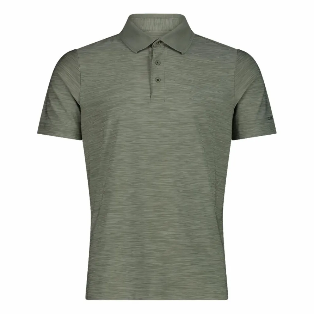 Herren-Poloshirt in Melange-Stretch-Jersey-Gewebe>CMP Best