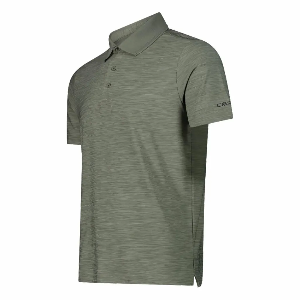 Herren-Poloshirt in Melange-Stretch-Jersey-Gewebe>CMP Best