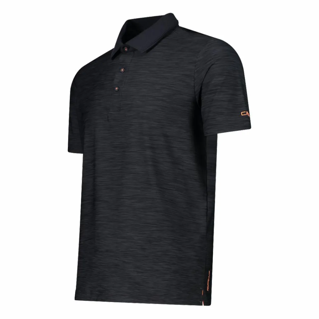 Herren-Poloshirt in Melange-Stretch-Jersey-Gewebe>CMP Best