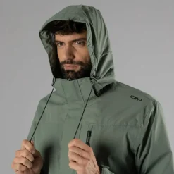 Herren-Regenjacke mit abnehmbarer Kapuze><noscript><img width=