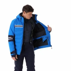 Herren-Skijacke aus 4-Way-Stretch-Twill mit Kapuze><noscript><img width=