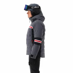 Herren-Skijacke aus 4-Way-Stretch-Twill mit Kapuze><noscript><img width=