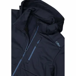 Herren-Softshelljacke aus Ripstop mit abnehmbarer Kapuze><noscript><img width=