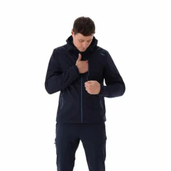 Herren-Softshelljacke aus Ripstop mit abnehmbarer Kapuze><noscript><img width=