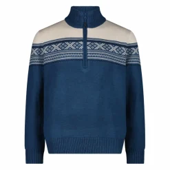 Herren-Sweatshirt mit halbem Reißverschluss in Wooltech>CMP Discount