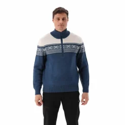 Herren-Sweatshirt mit halbem Reißverschluss in Wooltech><noscript><img width=