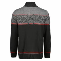 Herren-Sweatshirt mit halbem Reißverschluss in Wooltech>CMP Sale