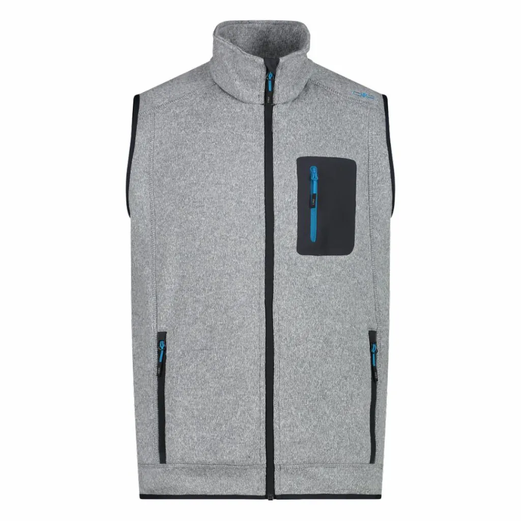 Herrenweste aus schweres Knit-Tech Fleece mit hitzeversiegelter Tasche>CMP Discount
