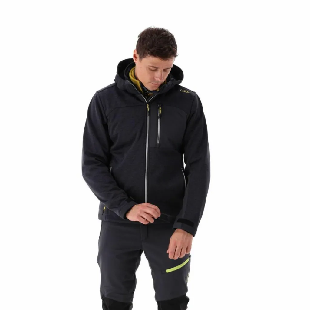 Herrenweste aus schweres Knit-Tech Fleece mit hitzeversiegelter Tasche>CMP Discount