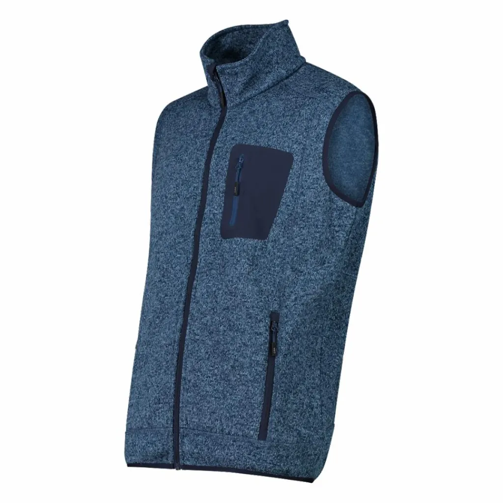 Herrenweste aus schweres Knit-Tech Fleece mit hitzeversiegelter Tasche>CMP Discount
