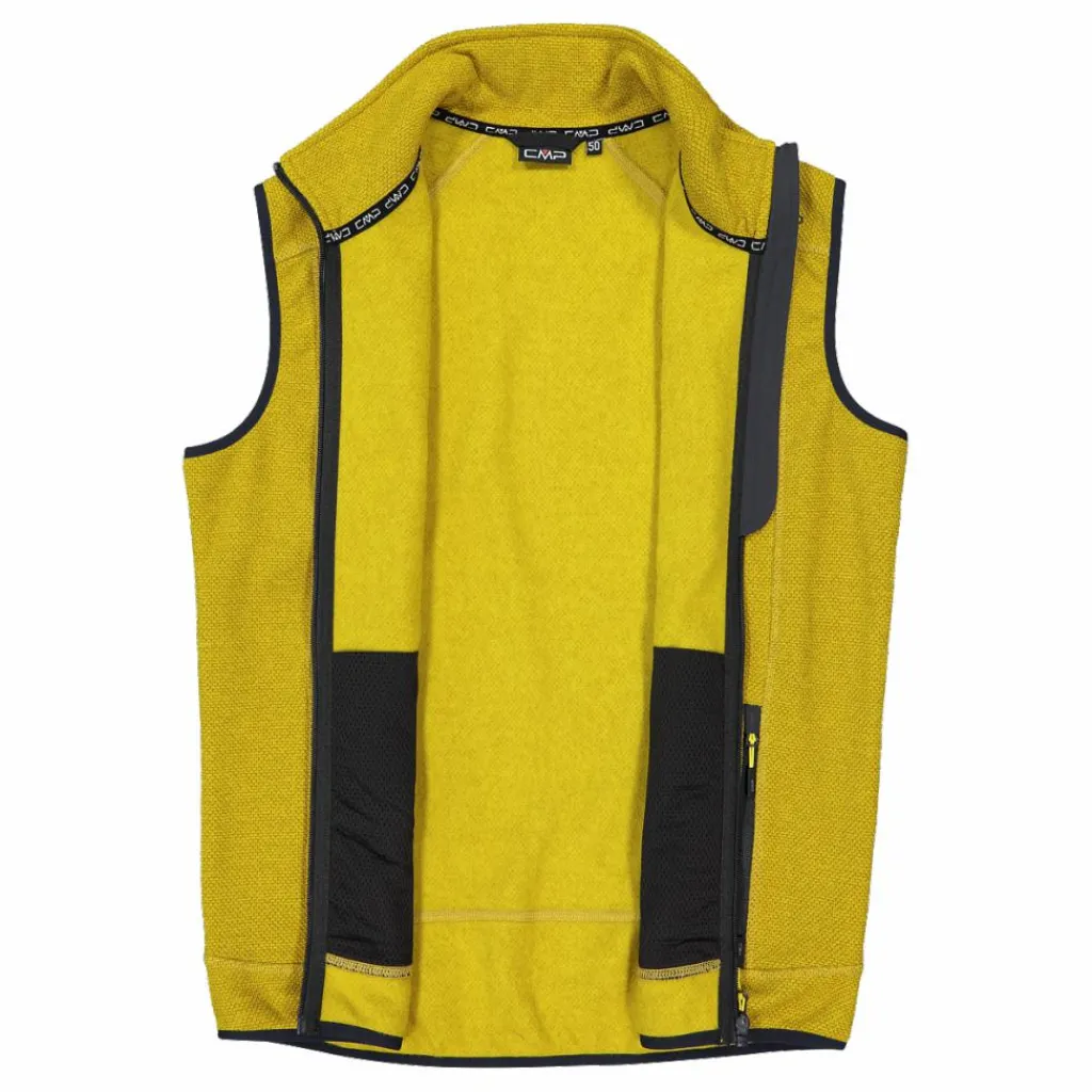 Herrenweste aus schweres Knit-Tech Fleece mit hitzeversiegelter Tasche>CMP Discount