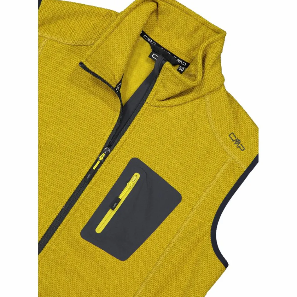 Herrenweste aus schweres Knit-Tech Fleece mit hitzeversiegelter Tasche>CMP Discount